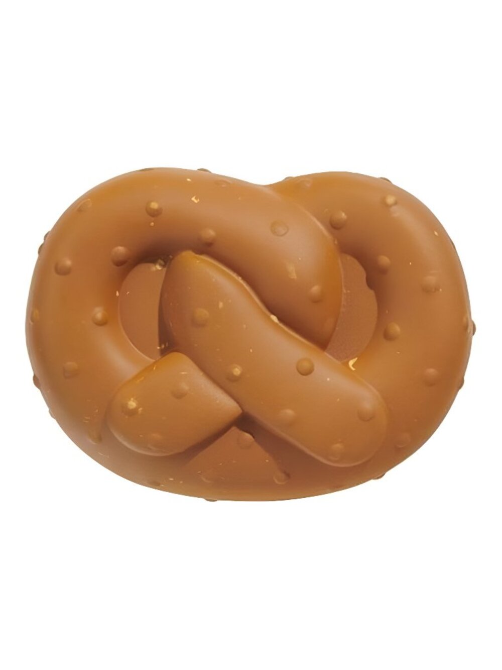 BARK Hard Soft Pretzel Super Chewer Dog Toy - Brown